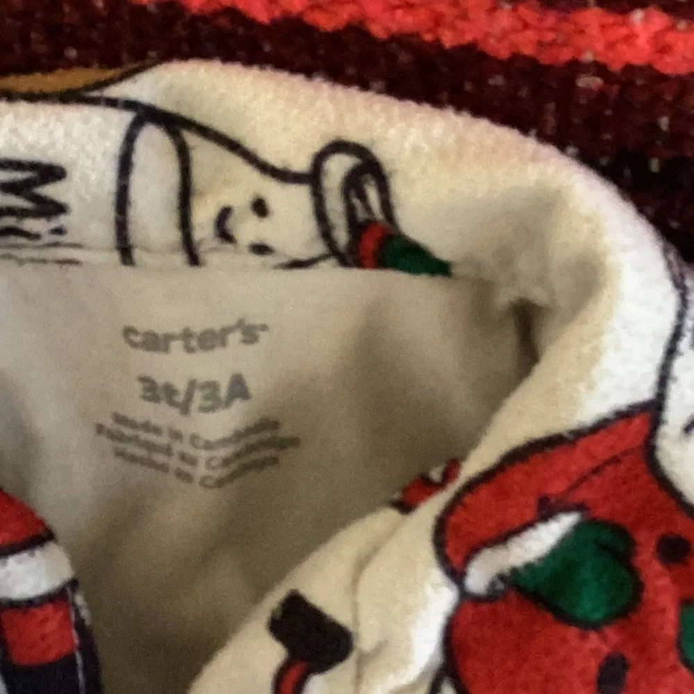 Carters 3T Christmas pajama set multi